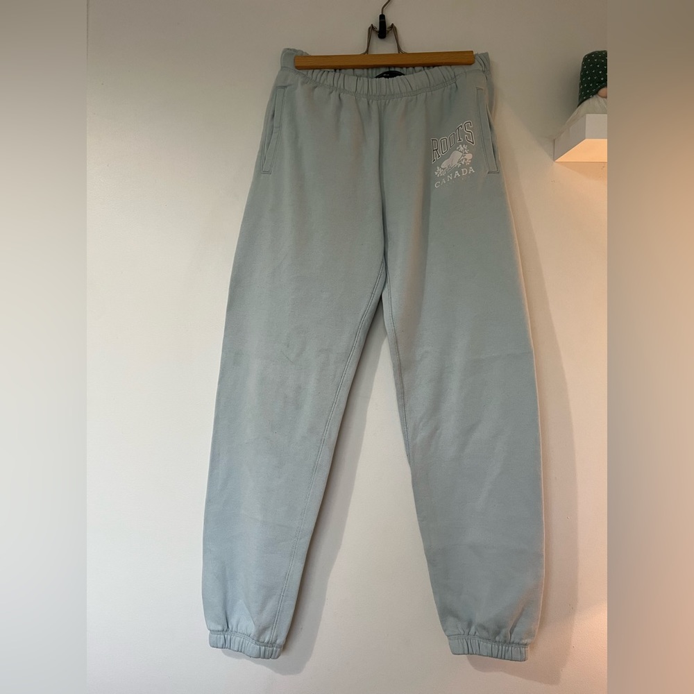 BABY BLUE ROOTS SWEATPANTS